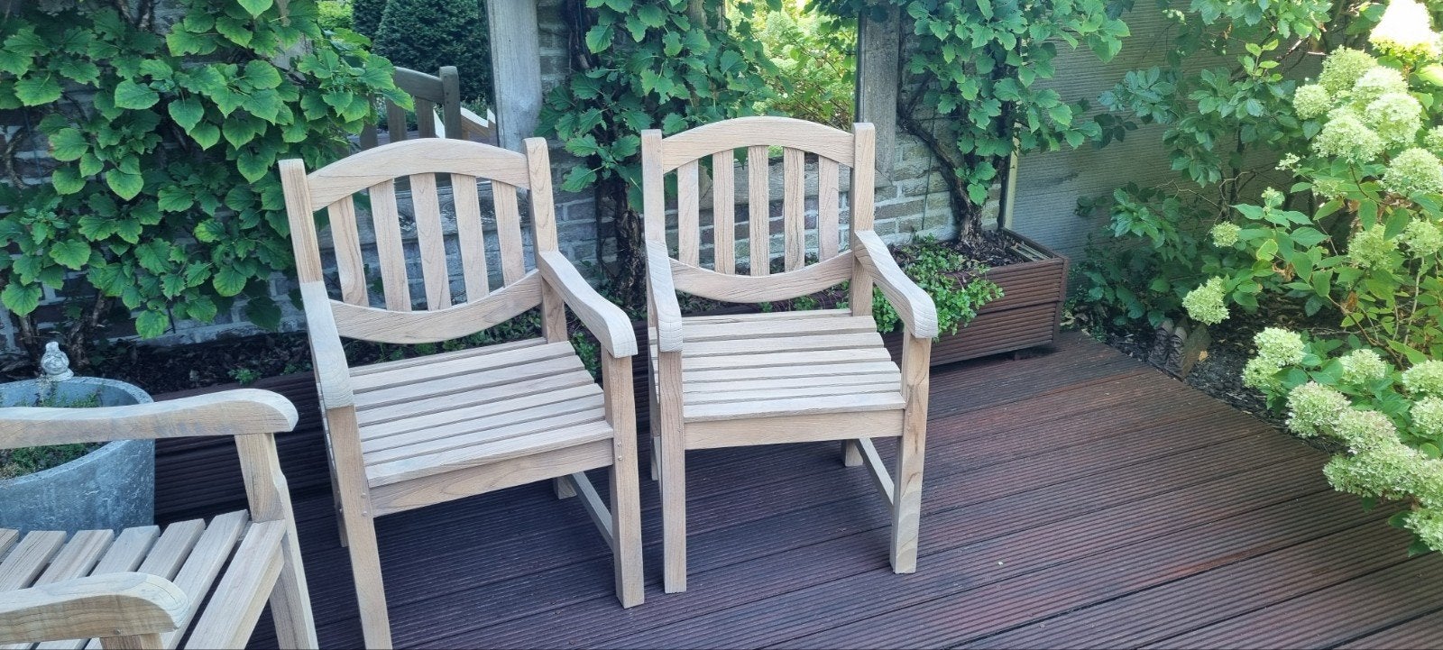 teak blokstoelen, Tuin en Terras, Tuinsets en Loungesets, Ophalen of Verzenden