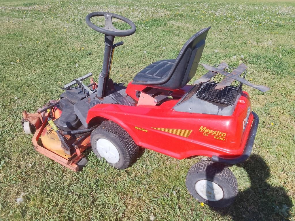 Zitmaaier Maestro 125, Tuin en Terras, Ophalen, Gebruikt, Balkmaaier, Benzine-grasmaaier