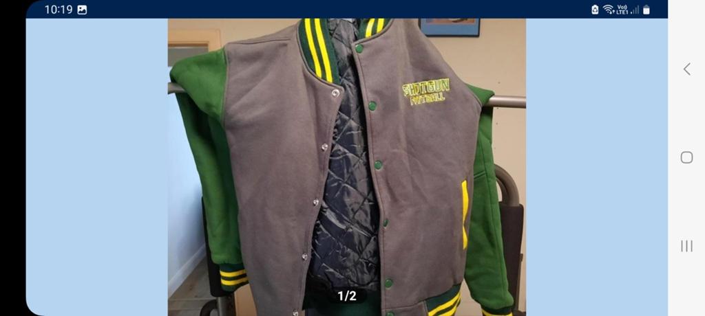 Originele Shotguns american football vest/jas vintage, Ophalen of Verzenden, Zo goed als nieuw, Maat 48/50 (M), Grijs