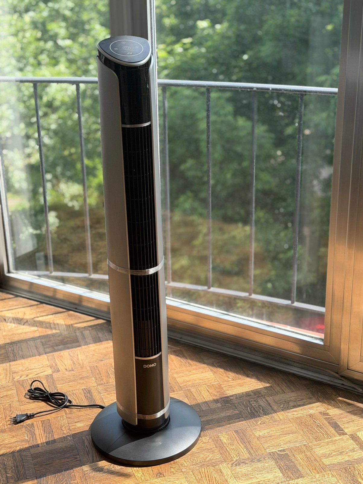 Ventilateur tour DOMO (neuf), Ophalen, Ventilator met afstandsbediening, Zo goed als nieuw, Torenventilator