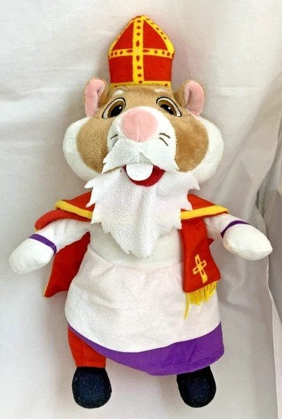 Albert Heijn AH Sinterklaas Sint Hamster Knuffel Pluche, Hamster, Zo goed als nieuw, Middelgroot (20 tot 80 cm), Meerkleurig