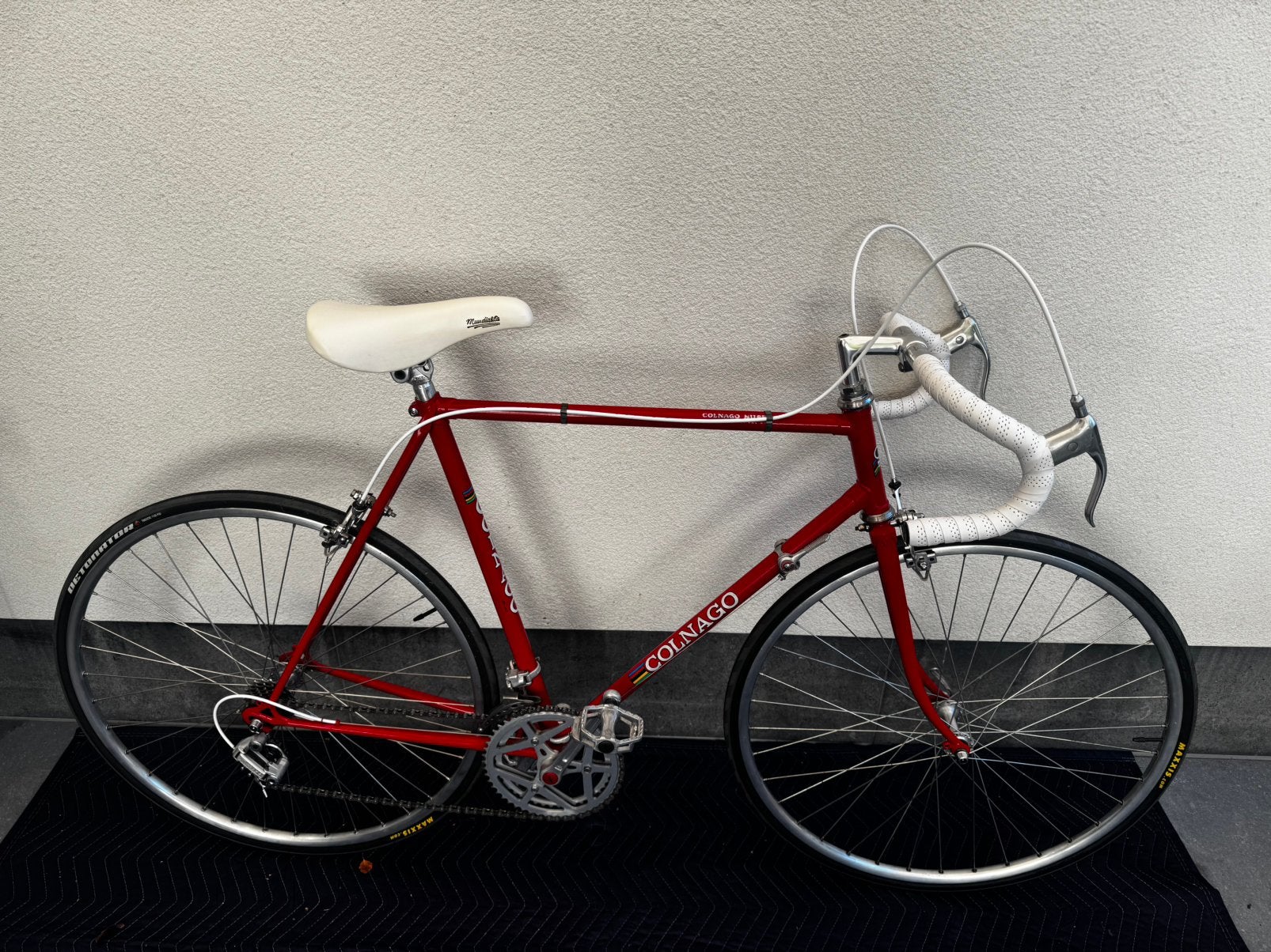 vintage Colnago racefiets met heel weinig lakschade, Ophalen, 28 inch, 10 tot 15 versnellingen, Velgrem