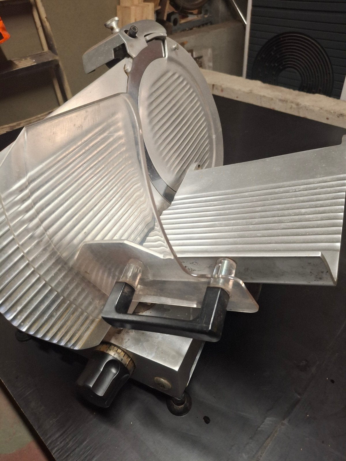 proficiat vleessnijmachine inox, Enlèvement ou Envoi, Utilisé