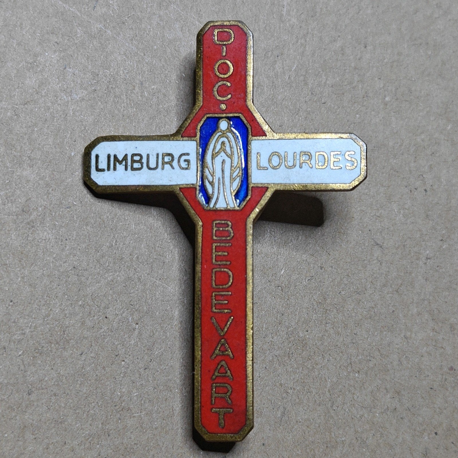 Vintage Cross : Pèlerinage à Lourdes, Enlèvement ou Envoi, Utilisé, Bijoux, Christianisme | Catholique
