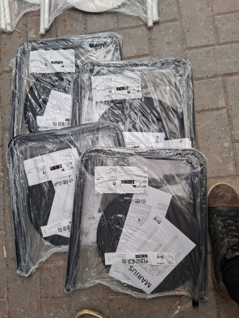 Krukjes 4 st zwart nieuw ikea marius, Ophalen, Nieuw, IJzer