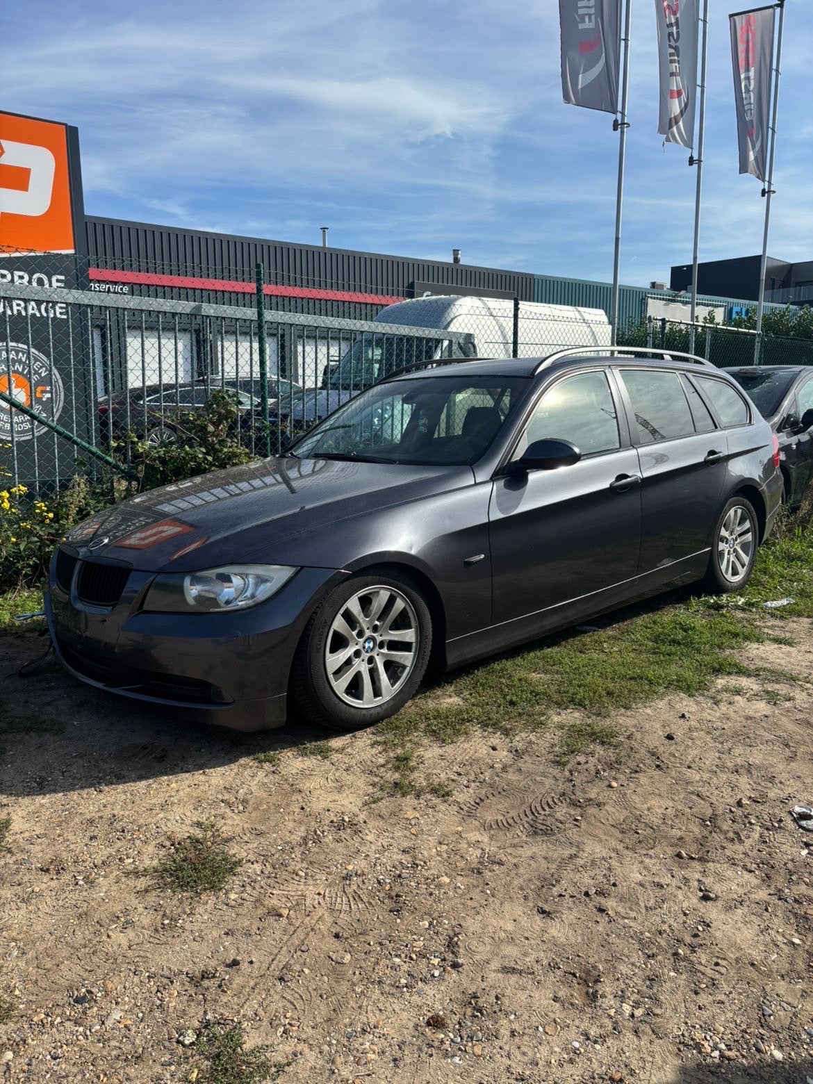Bmw 320D e91, Auto's, Achterwielaandrijving, Zwart, Leder, 5 deurs