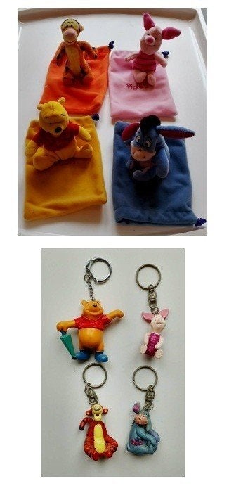 winnie de pooh en vriendjes knuffeltjes en sleutelhangers, Verzamelen, Disney, Zo goed als nieuw, Ophalen of Verzenden
