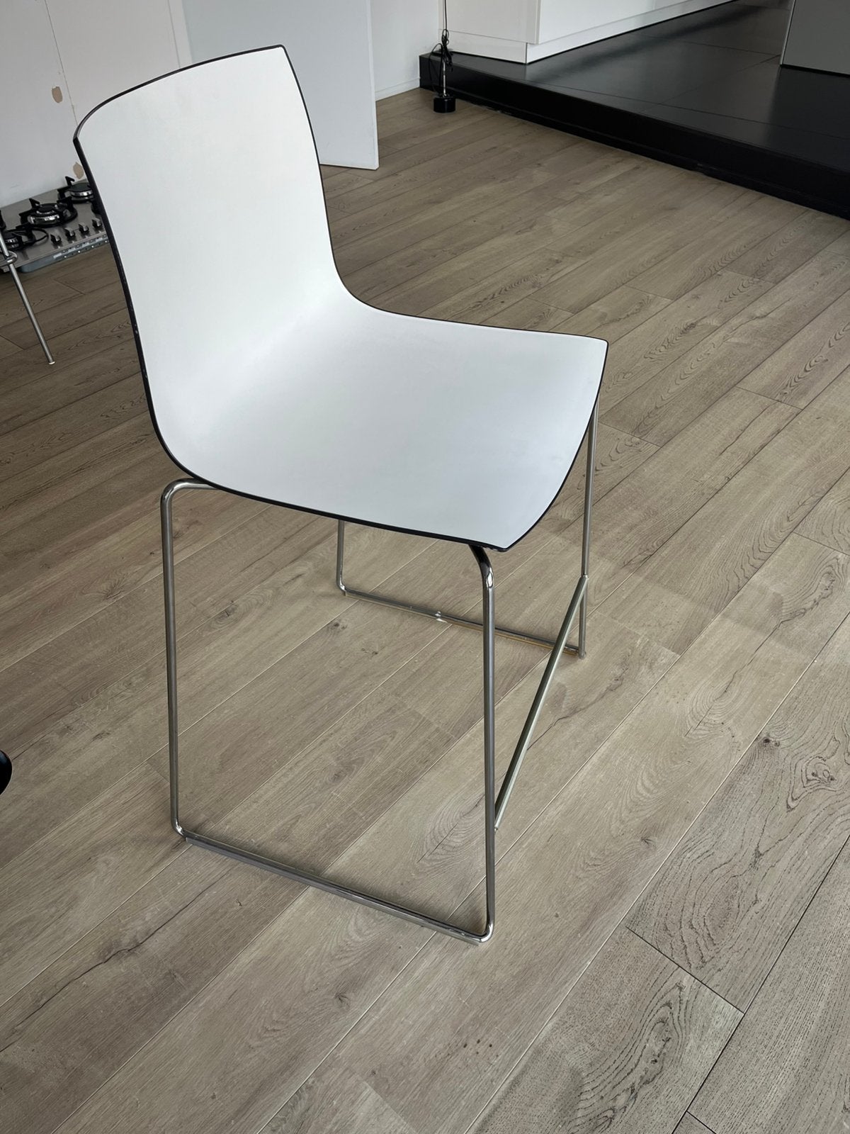 chaise de bar, Comme neuf, Synthétique, Enlèvement, Blanc