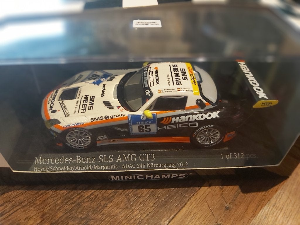 Mercedes SLS AMG GT3 24h Nurburgring 2012 (1 of 312 pcs), Ophalen of Verzenden, Nieuw, Auto, MiniChamps