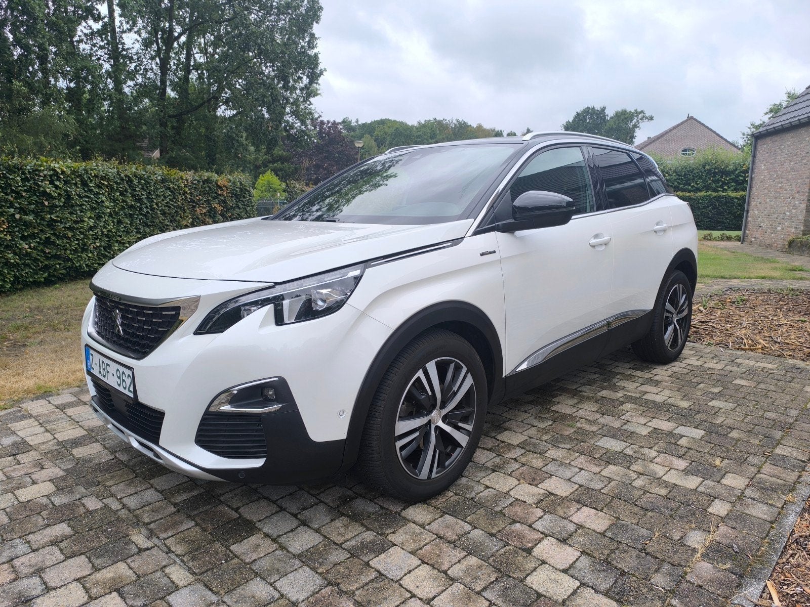 Peugeot 3008 GT-line  #benzine #automaat met GARANTIE, Auto's, Automaat, Dealer onderhouden, Wit, Leder