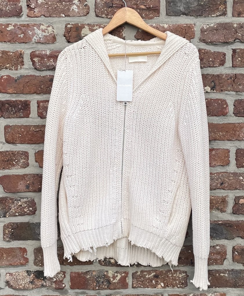 Cardigan ZADIG&VOLTAIRE, Zadig & Voltaire, Enlèvement ou Envoi, Beige, Taille 42/44 (L)