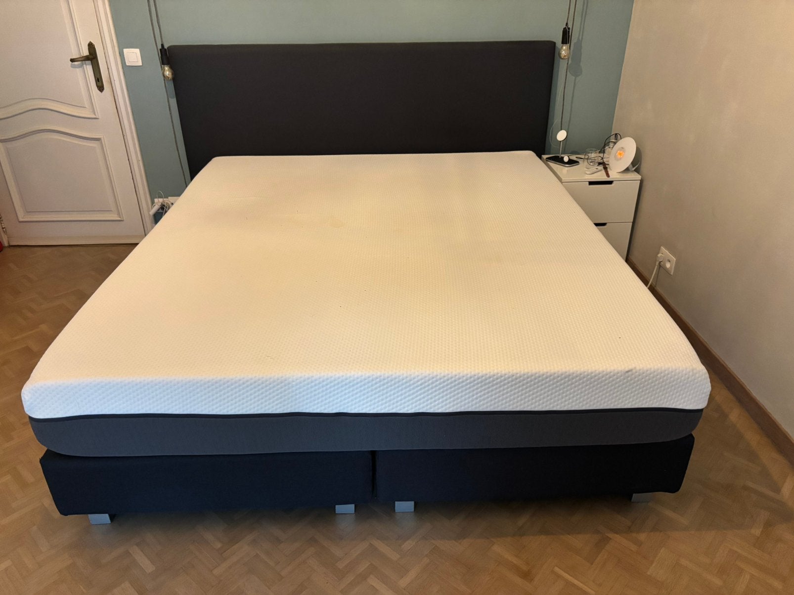 Gratis Boxspring 180x210, Ophalen, Gebruikt, 210 cm, 180 cm