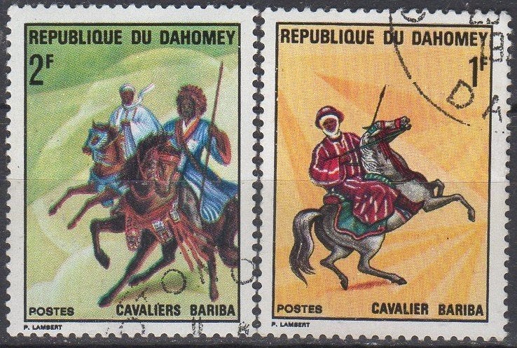 Dahomey - Bariba-ruiters - 1970, Postzegels en Munten, Ophalen of Verzenden, Gestempeld