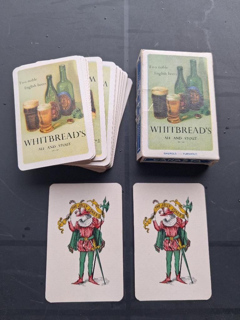 kaartspel  WHITBREAD + 2 jokers, Verzamelen, Ophalen of Verzenden, Zo goed als nieuw, Gebruiksvoorwerp