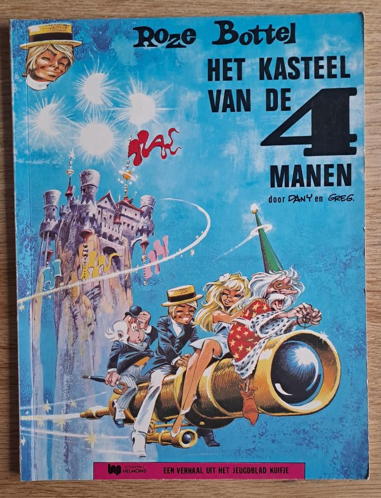 Roze Bottel - Het Kasteel van de 4 Manen, Boeken, Stripverhalen, Gelezen, Eén stripboek, Ophalen of Verzenden