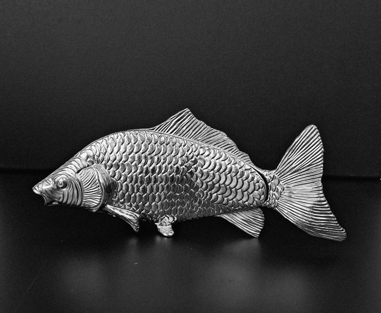 Verzilverde karper midcentury regencystijl Italy, Antiek en Kunst, Ophalen of Verzenden
