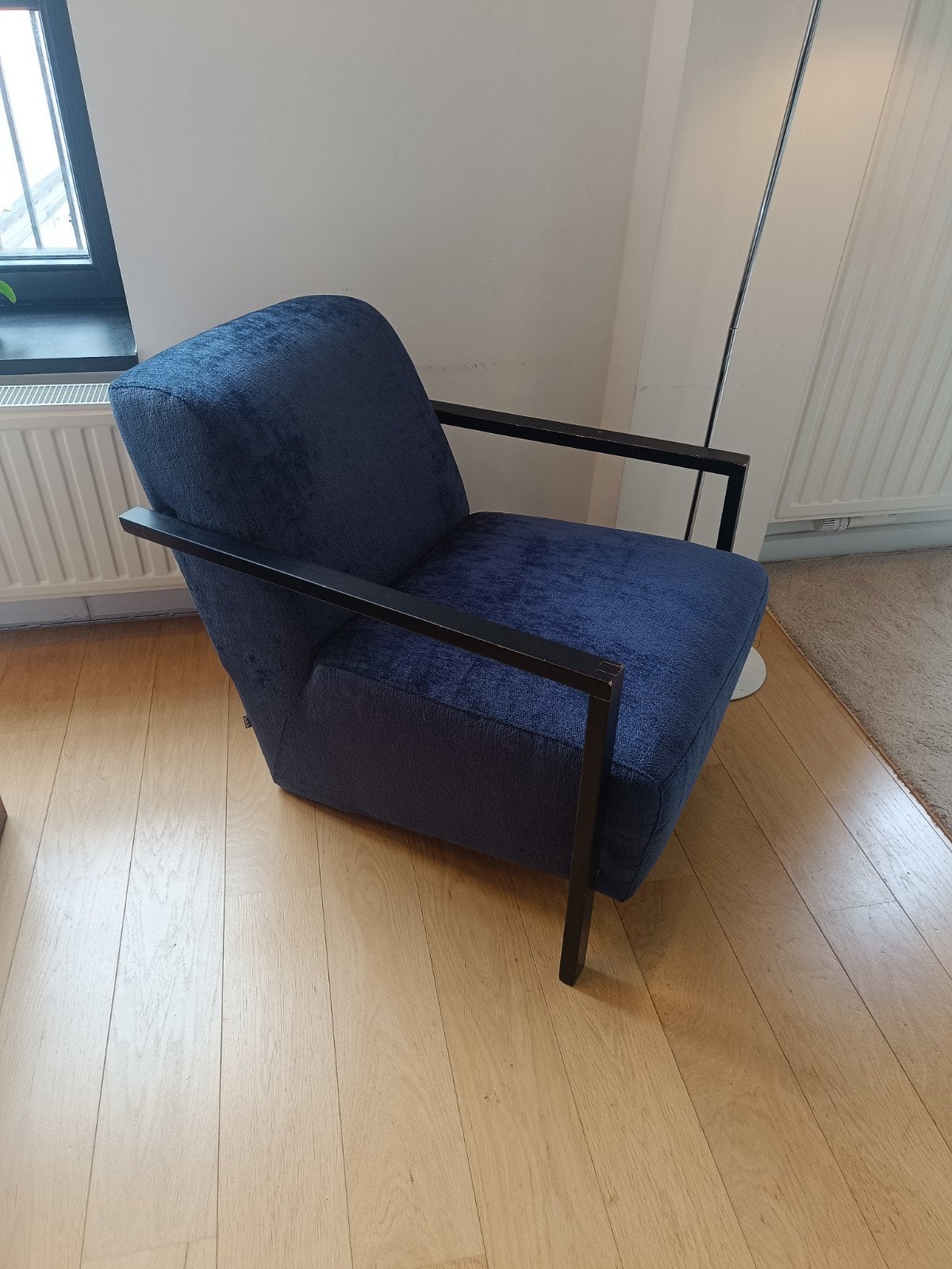Fauteuil Design SITS bleu foncé, Enlèvement, Bois