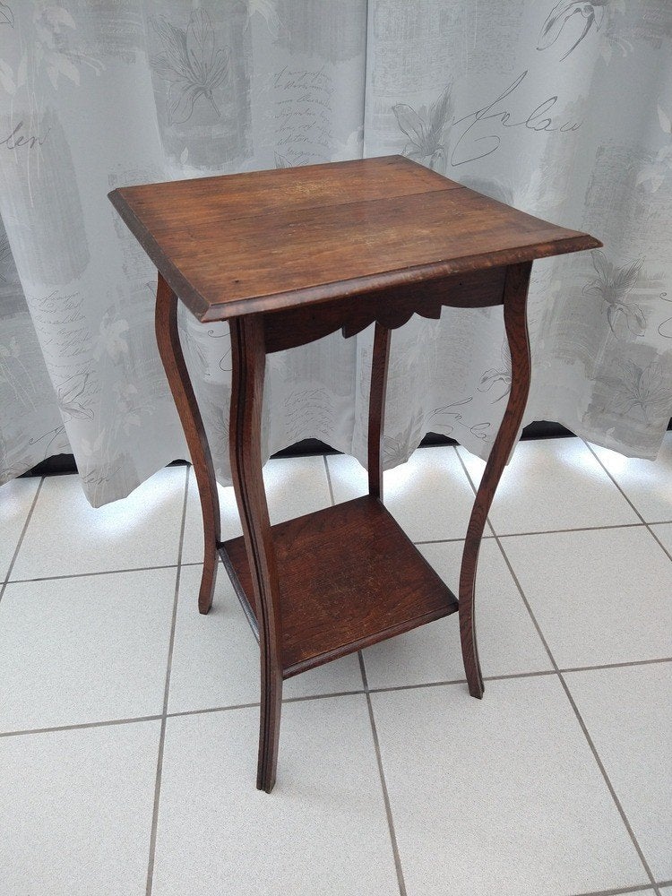 Antieke of vintage houten bijzettafel, Antiek en Kunst, Ophalen