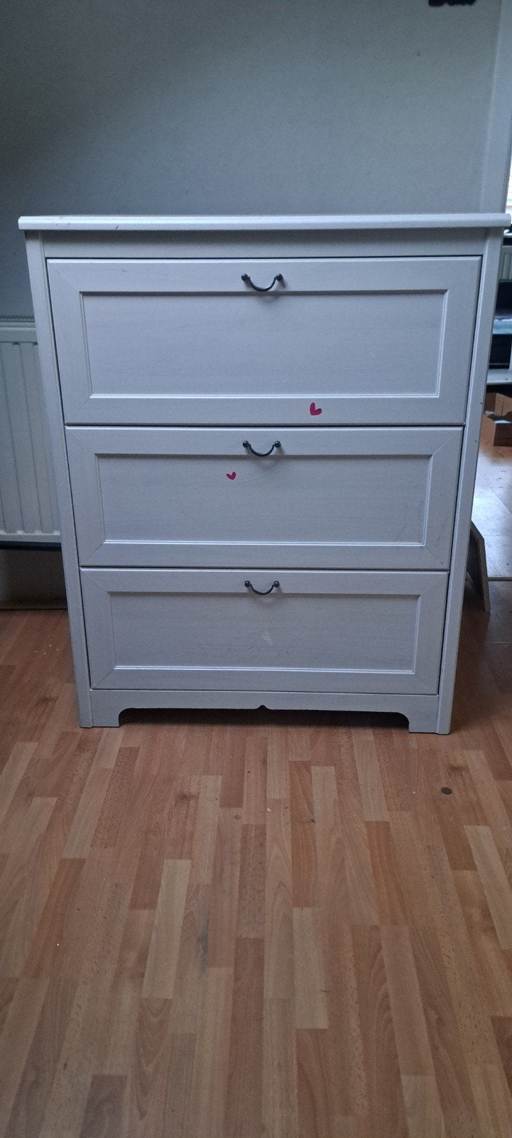 Meuble blanc, 3 tiroirs, Enlèvement