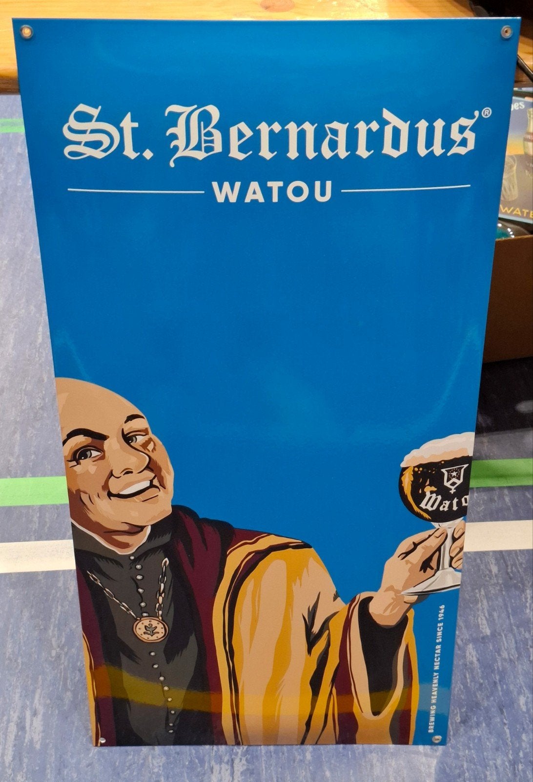 Emaille St Bernardus, Ophalen