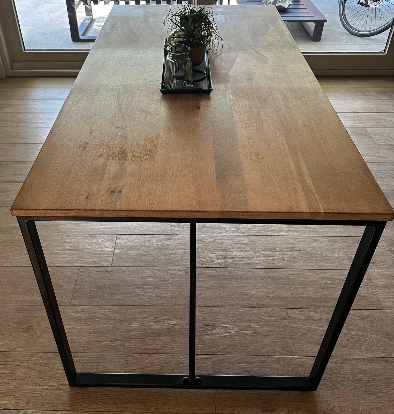 Eettafel 1m60 op 80 cm vol hout tafelblad, Maison & Meubles, Tables | Tables à manger, 150 à 200 cm, Cinq personnes ou plus, Chêne