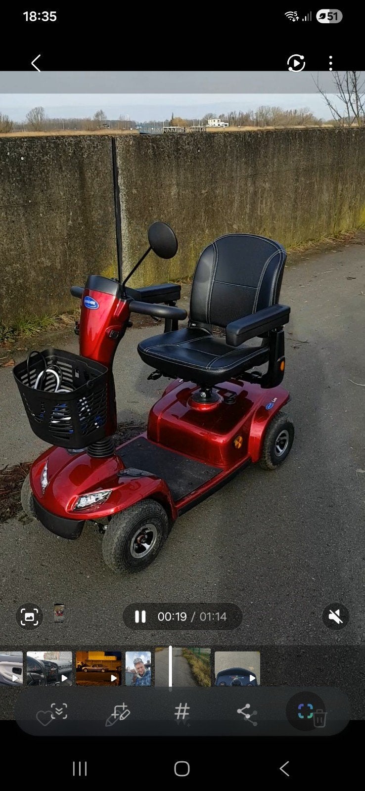 leo scoot mobiel, 16 km/h ou plus, Comme neuf, Invacare, Enlèvement