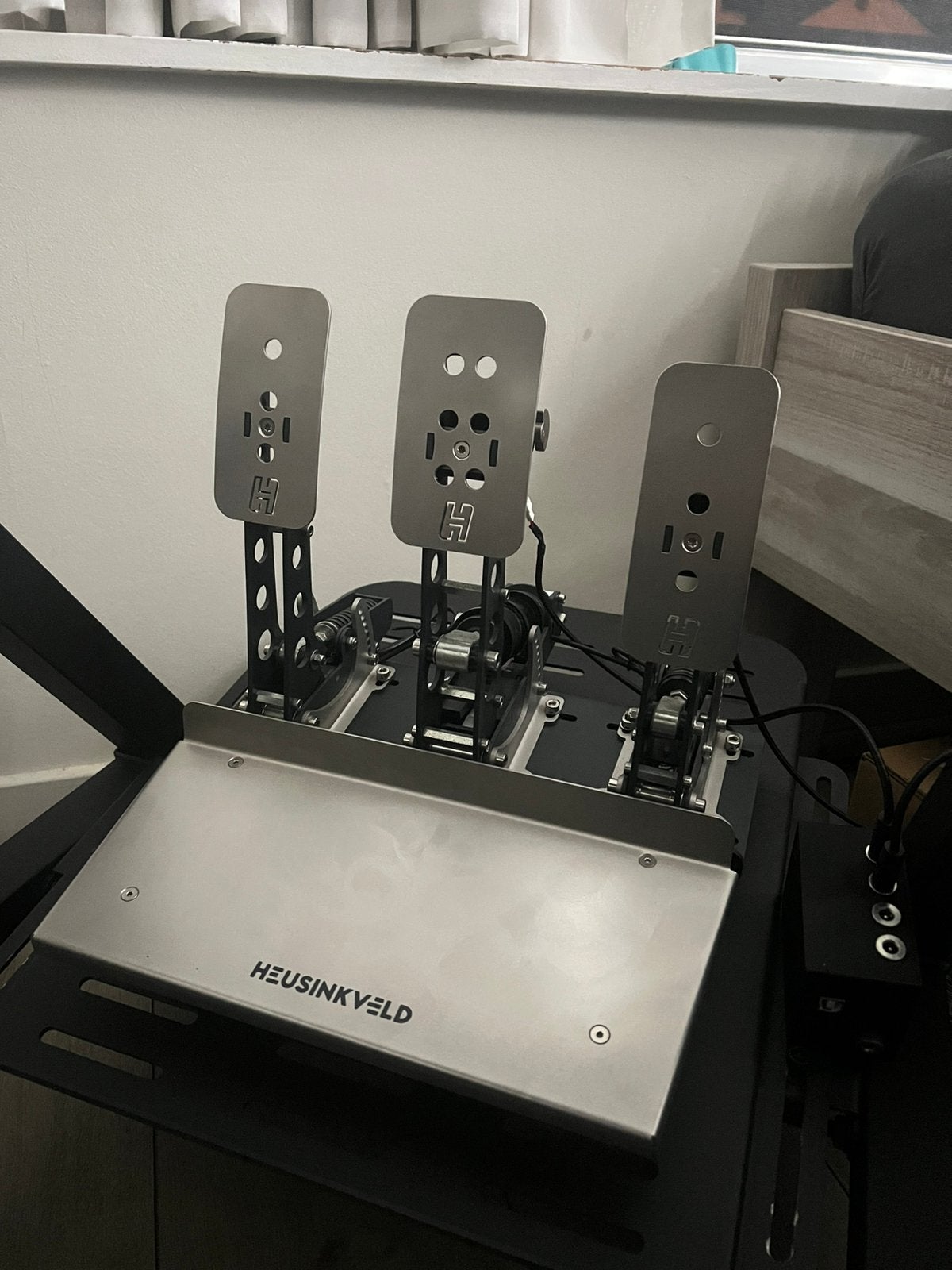 Heusinkveld Sprint Pedals + Rumble / haptic kit, Computers en Software, Joysticks, Ophalen, Zo goed als nieuw