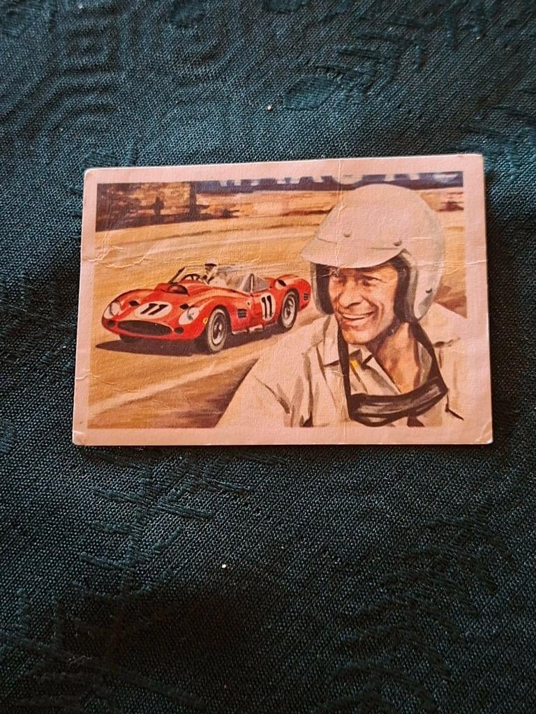 Prentje/Chromo : Olivier Gendebien / Autosport, Verzamelen, Ophalen of Verzenden, Gebruikt, Overige onderwerpen, Prent