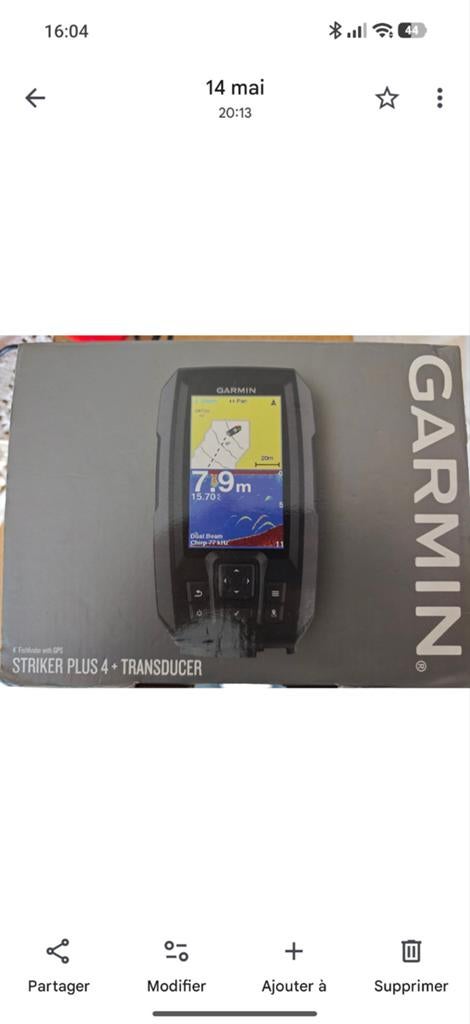 Echosondeur Garmin, Ophalen