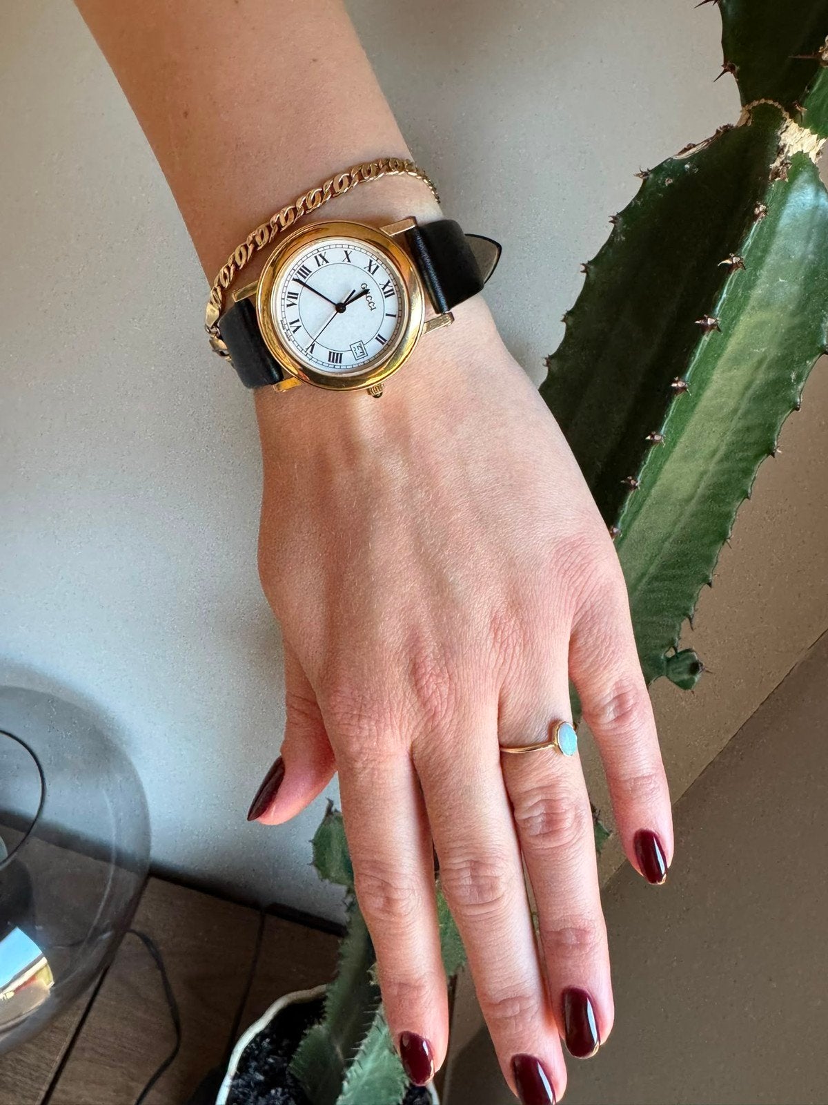 Gucci vintage 7200M 34 mm | Verre saphir | 100 % authentique, Montre-bracelet, Autres marques, Cuir, Acier