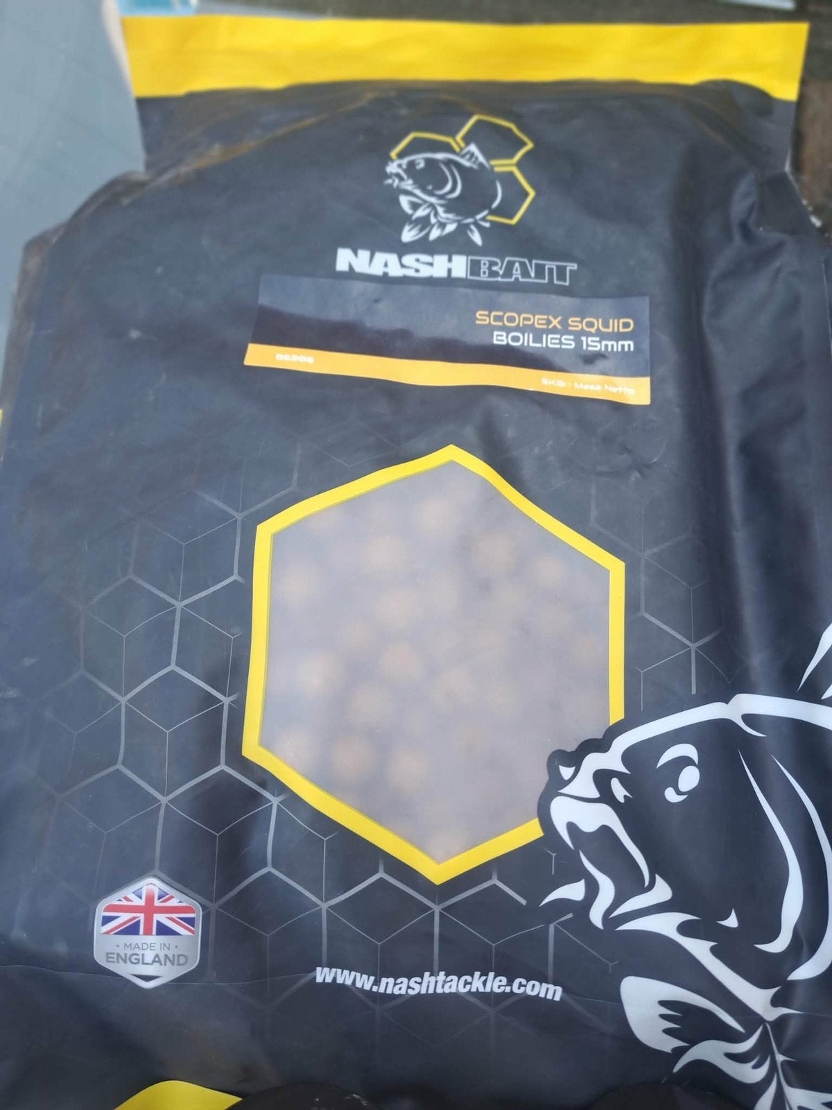 Vissen karper aas boillies bait Nash scopex squid te koop, Ophalen of Verzenden, Nieuw