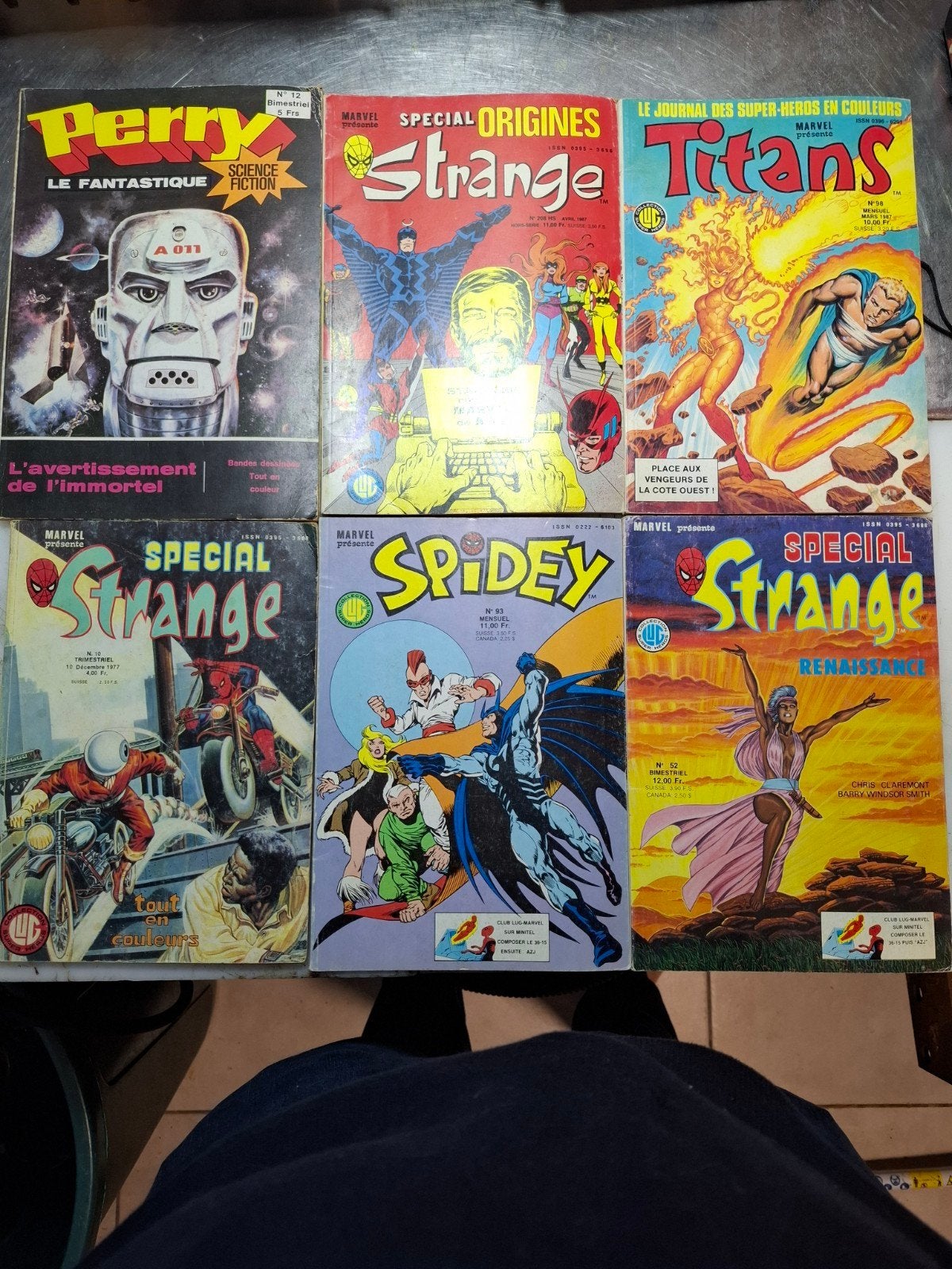lot de bd Marcel Perry spider vintage, Boeken, Gelezen, Overige gebieden, Ophalen of Verzenden, Meerdere comics