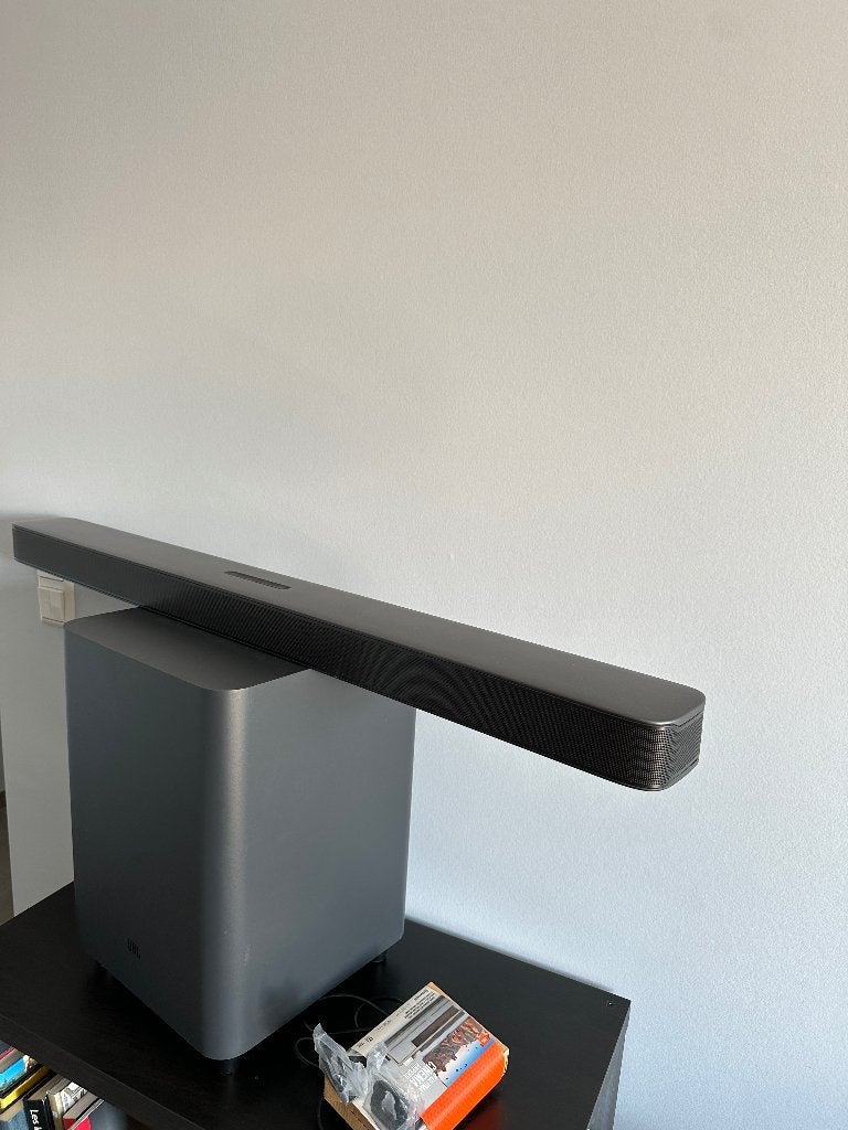 JBL 5.1 channel Soundbar + Subwoofer, MultiBeam, DolbyVision, TV, Hi-fi & Vidéo, Barres de son, Enlèvement, Bluetooth, Comme neuf