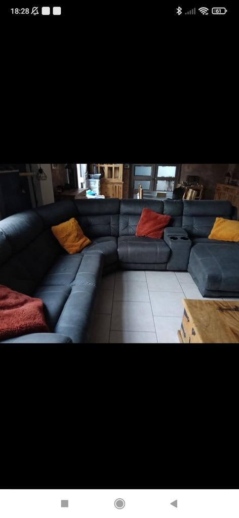 Salon d'angle, Maison & Meubles, Comme neuf, Contemporain, Enlèvement, Autres matériaux