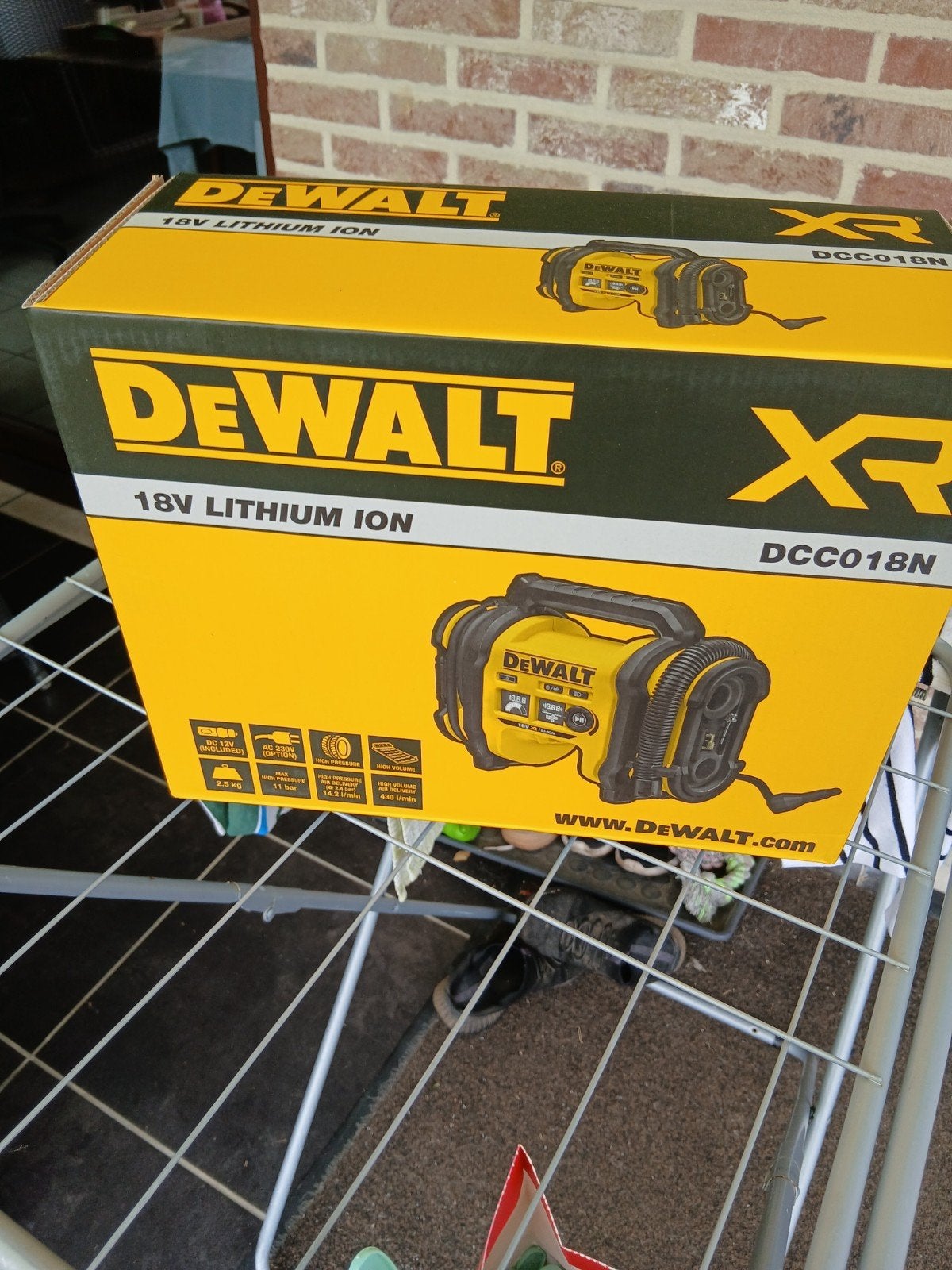 Dewalt 18v, Ophalen