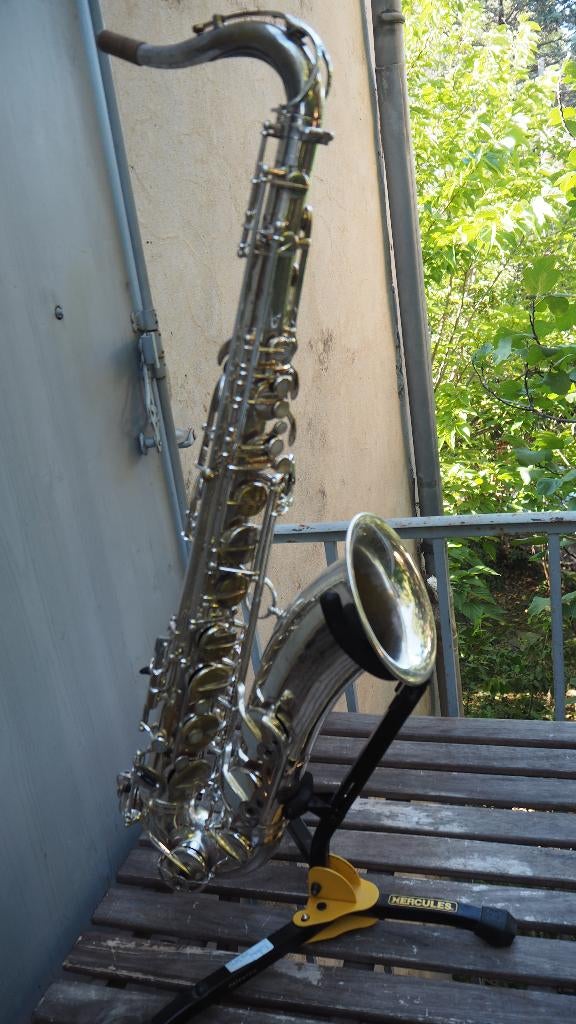 Saxophone Tenor Selmer Mark VI argenté, Muziek en Instrumenten, Ophalen, Zo goed als nieuw, Tenor, Met koffer