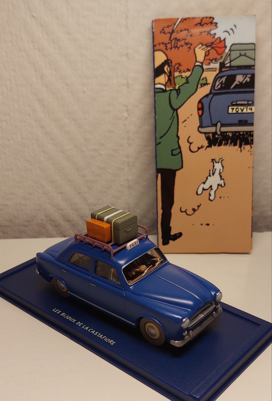 Voiture TINTIN Atlas 1/43 'Le taxi Moulinsart 1960', Enlèvement ou Envoi, Tintin, Comme neuf, Statue ou Figurine