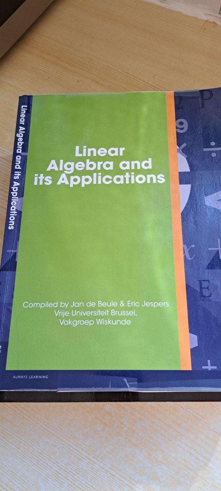 linear algebra and its applications, Enlèvement ou Envoi