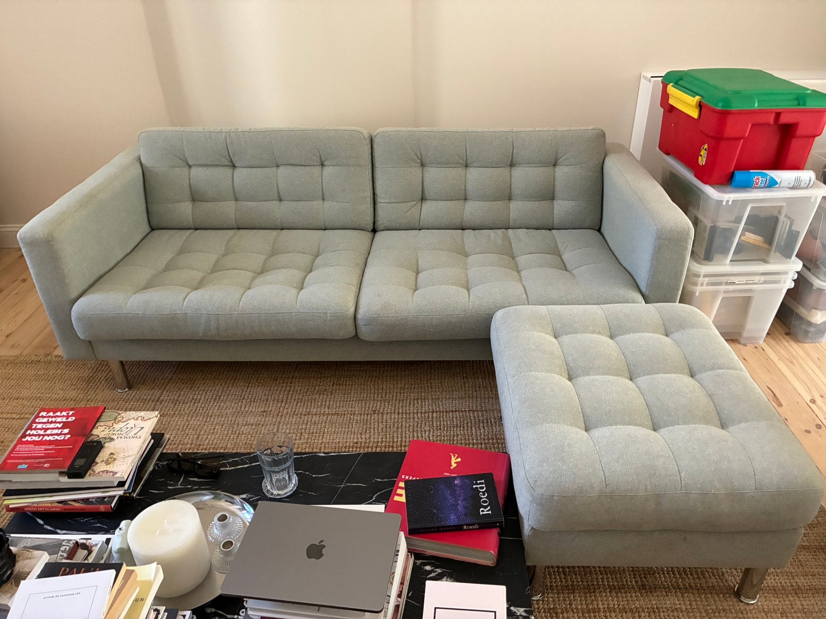 Zetel - IKEA Landskrona, Maison & Meubles, 75 à 100 cm, Enlèvement, Utilisé, Tissus