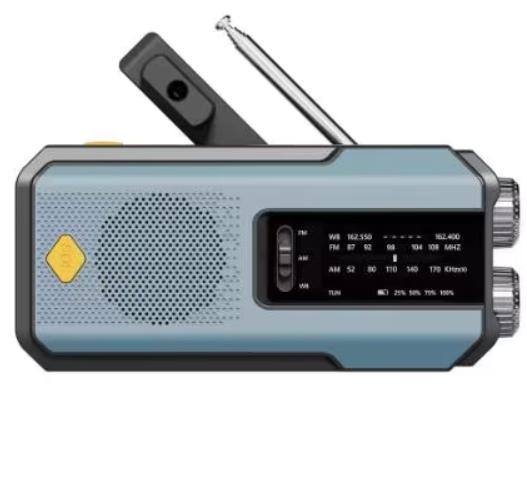 Luxe noodradio bekend van het Denk Vooruit pakket - Blauw