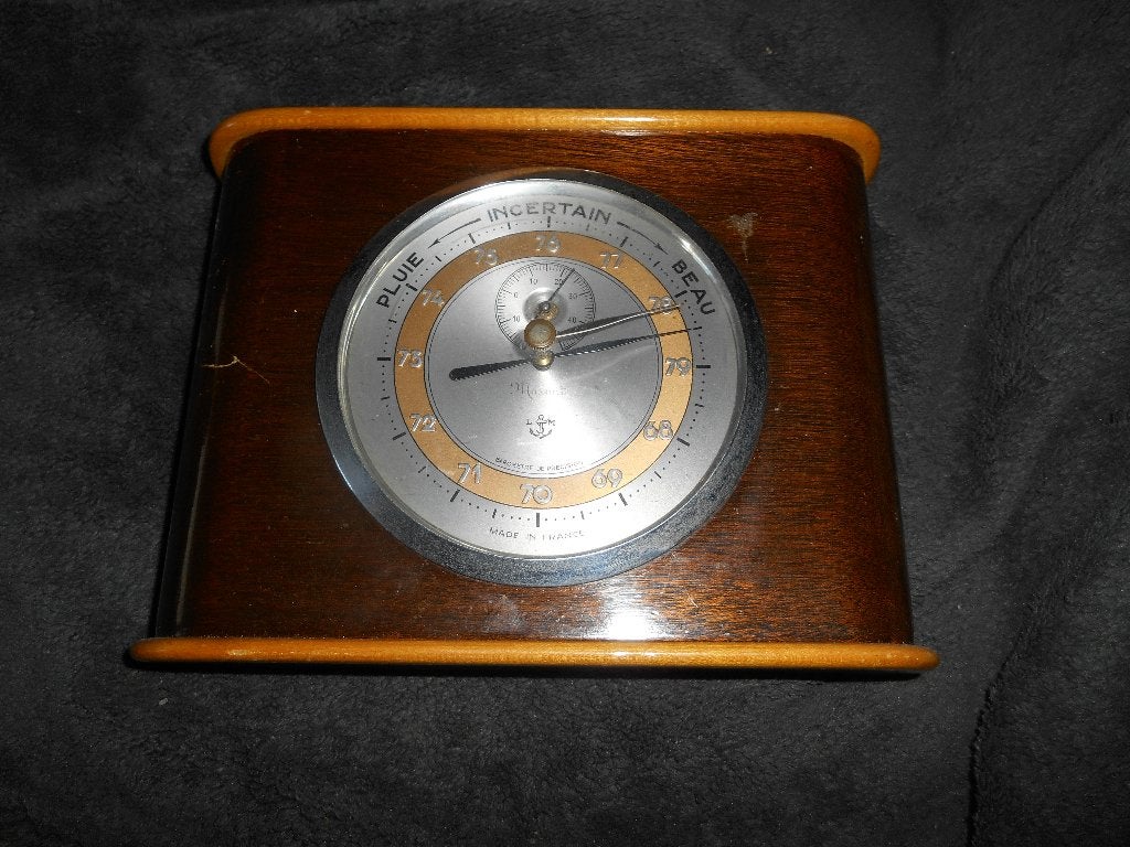 Ancien Baromètre Maxant ( France) 19*14cm, TV, Hi-fi & Vidéo, Stations météorologiques & Baromètres, Enlèvement ou Envoi, Baromètre