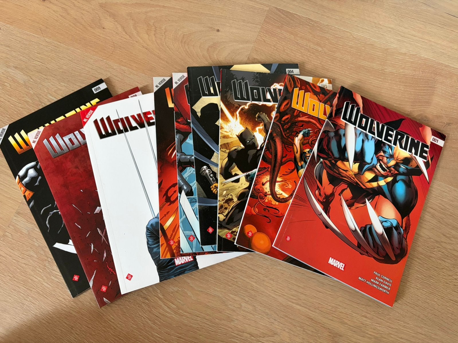 Marvel Wolverine Comics 1-9, Ophalen of Verzenden, Zo goed als nieuw