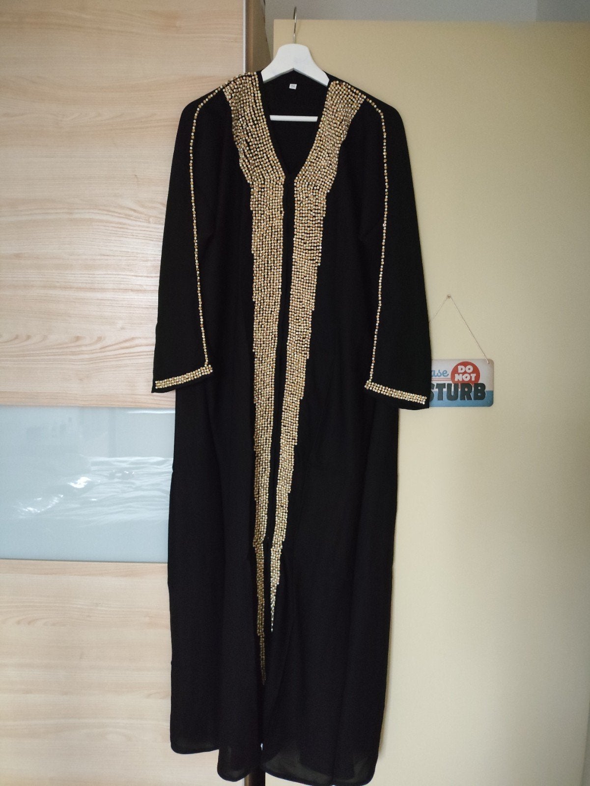 Chique parel abaya voor dames, Kleding | Dames, Gelegenheidskleding, Ophalen, Nieuw, Zwart, Overige typen