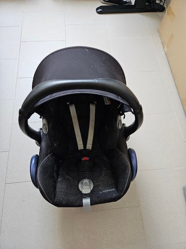 Siège auto Maxi-Cosi CabrioFix Noir + Base Isofix 2wayFix, Kinderen en Baby's, Gebruikt, Ophalen of Verzenden, Isofix, 0 t/m 13 kg