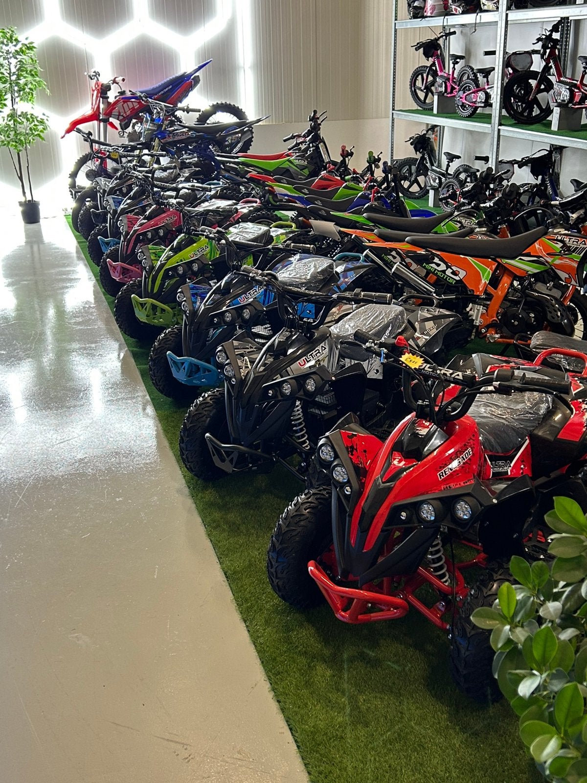 Nieuwe elektrische en benzine kinder quad,crosser,loopfiets, Nieuw