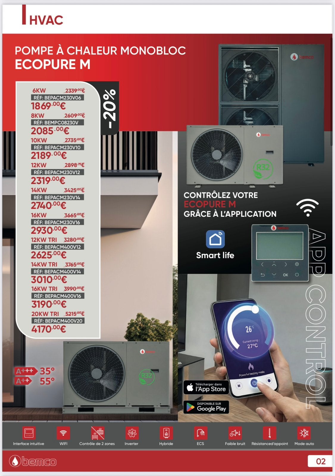 🔥Pompes à chaleur MONOBLOC, Chauffe-eau thermodynamiques✅, Enlèvement, Neuf