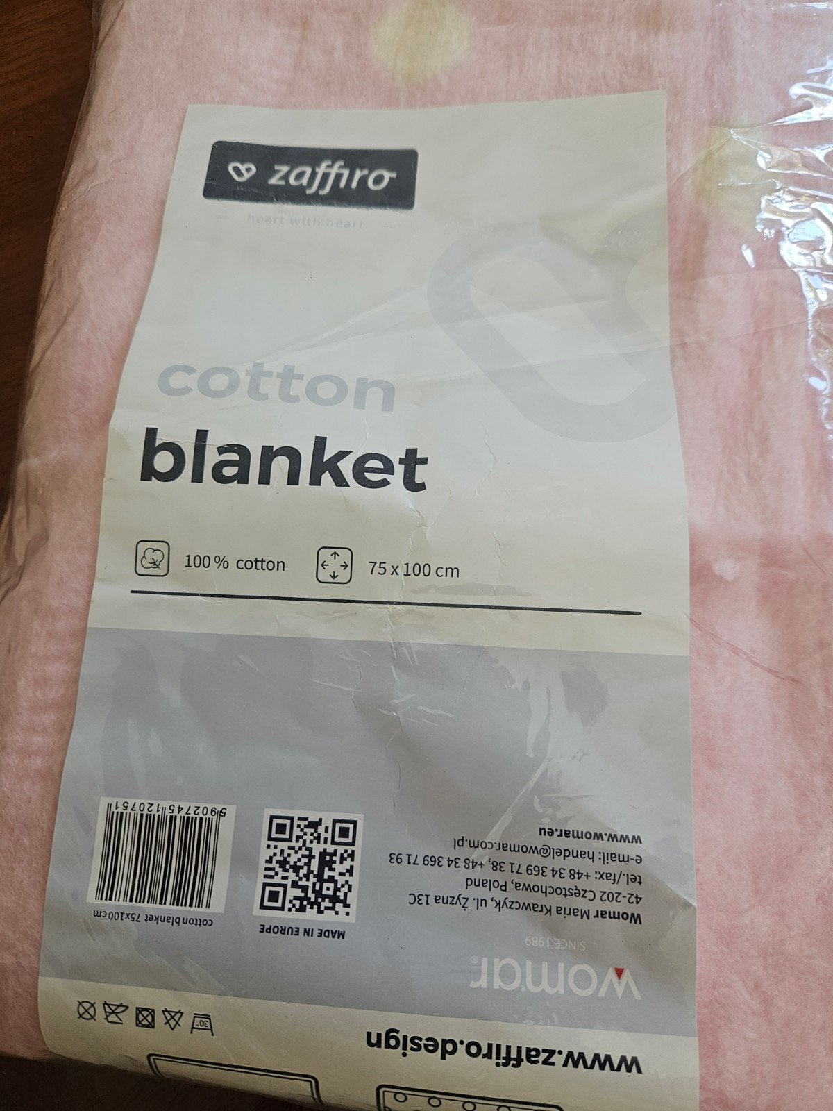 nieuwe baby deken katoen 100%, Ophalen of Verzenden, Katoen, Roze