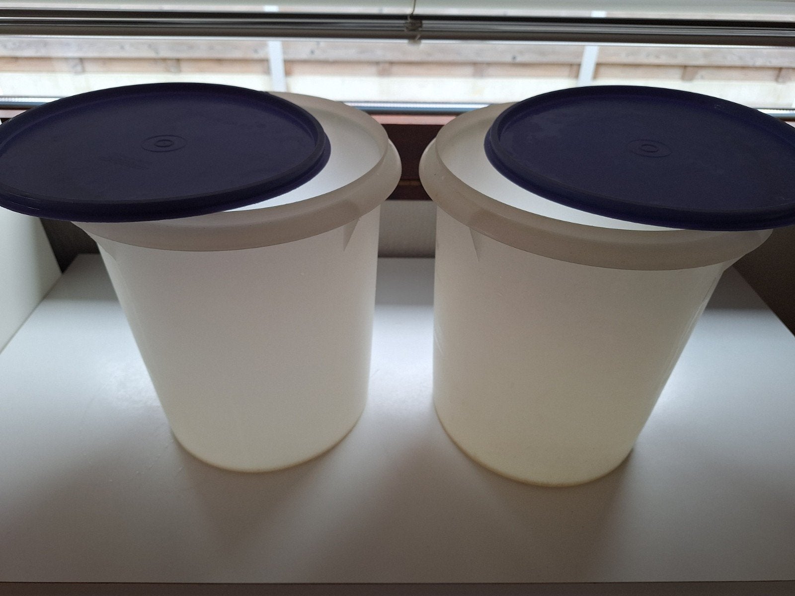 2 Tupperware wasemmers, Ophalen, Zo goed als nieuw, Blauw