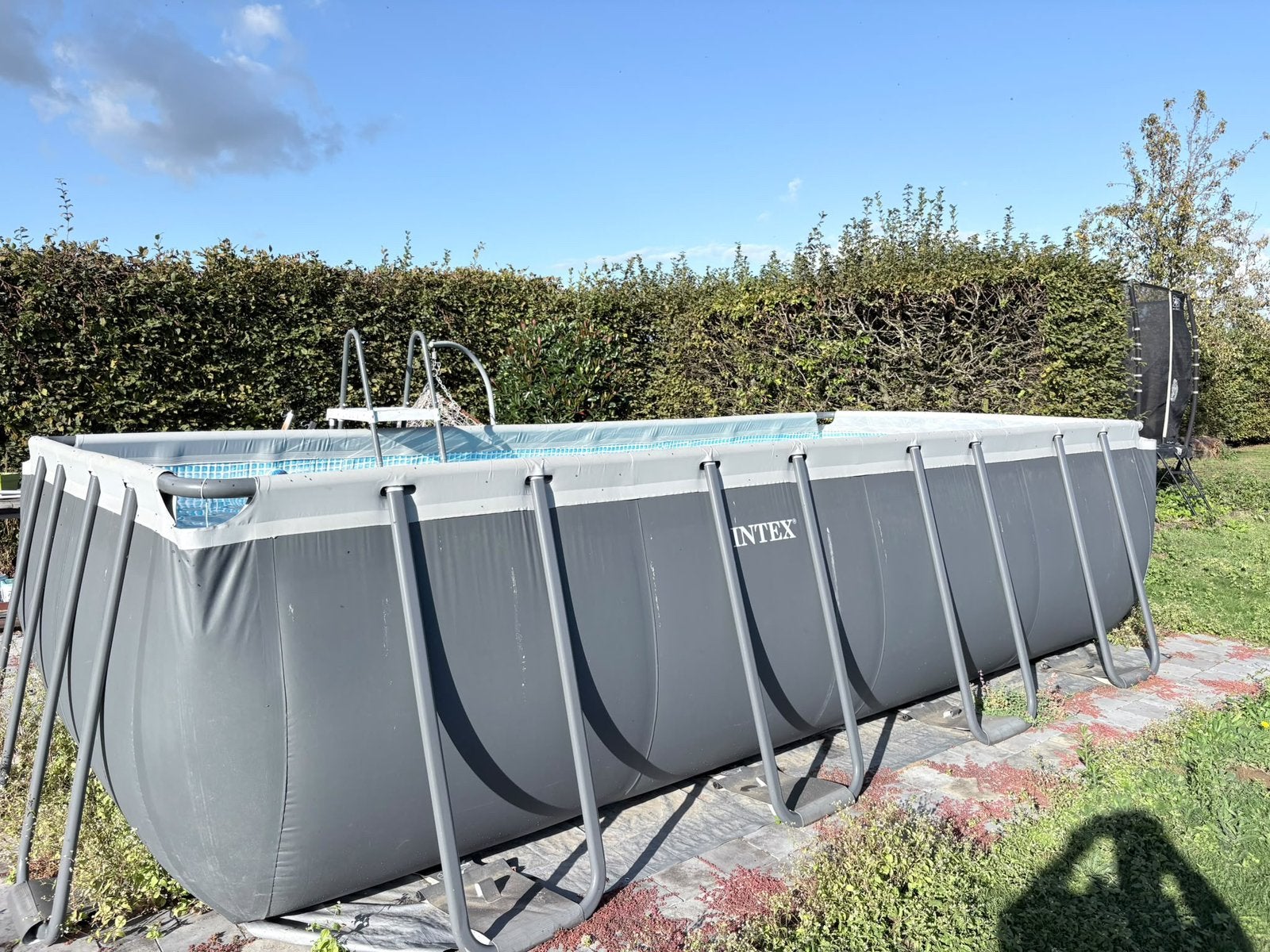 Intex zwembad, Tuin en Terras, 200 tot 300 cm, Zo goed als nieuw, Rechthoekig, Ophalen