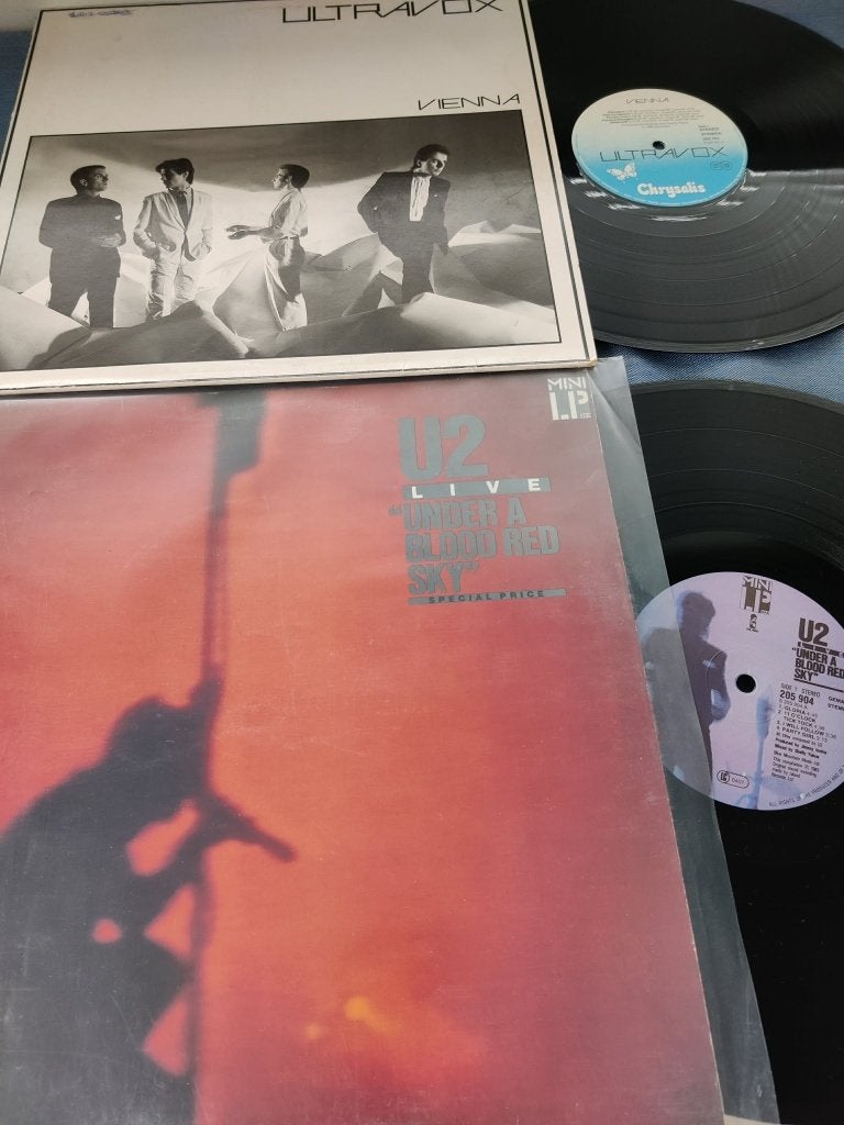 U2 (live, under blood red sky) + ultravox (vienna, chrysalis, Enlèvement ou Envoi, LP